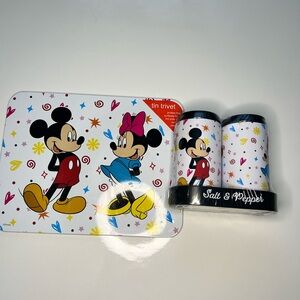 Disney Mickey and Minnie Mouse Trivet and Shaker Set - Red, Yellow, Blue